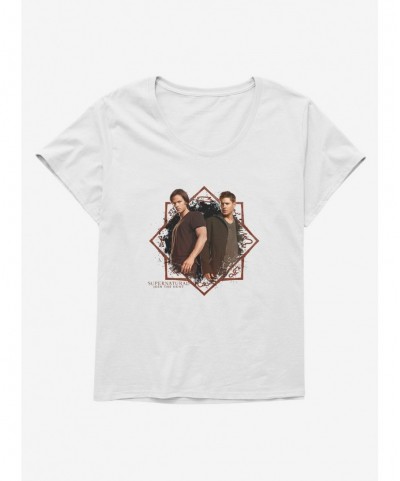 Hot Selling Supernatural Sam And Dean Girls T-Shirt Plus Size $10.64 T-Shirts