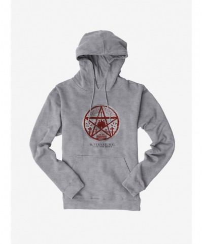 Fashion Supernatural Pentagram Silhouette Hoodie $15.80 Hoodies