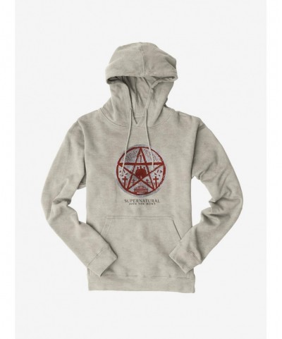 Fashion Supernatural Pentagram Silhouette Hoodie $15.80 Hoodies