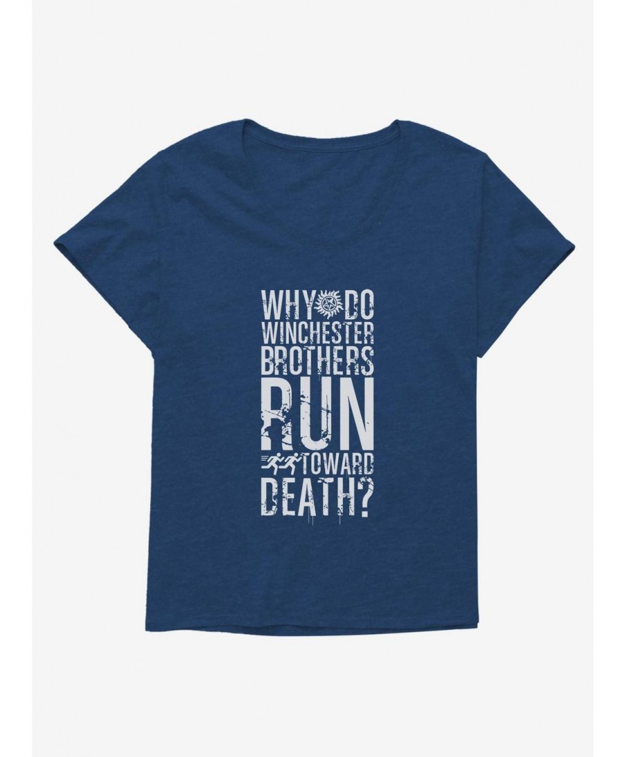 Special Supernatural Winchesters Run Toward Death Girls T-Shirt Plus Size $6.94 T-Shirts