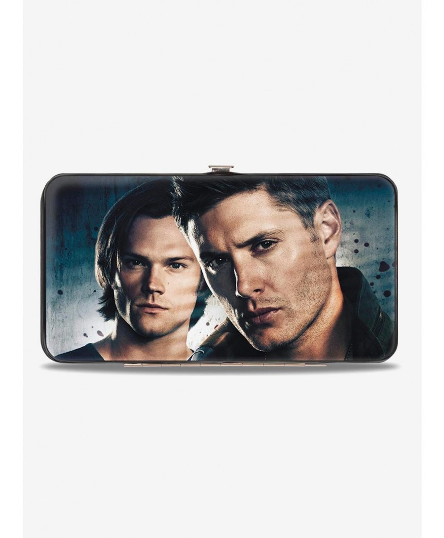 Seasonal Sale Supernatural Winchester Brothers Close Up Hinged Wallet $7.11 Wallets