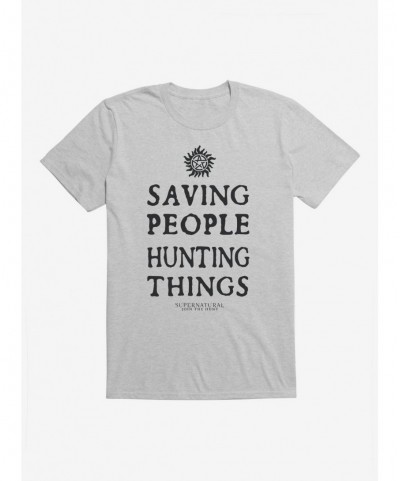 Sale Item Supernatural Saving People Hunting Things T-Shirt $7.27 T-Shirts