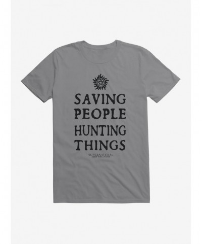 Sale Item Supernatural Saving People Hunting Things T-Shirt $7.27 T-Shirts