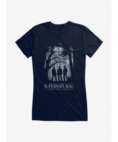 High Quality Supernatural Forest Join The Hunt Girls T-Shirt $9.16 T-Shirts