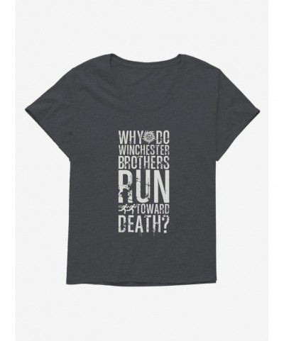 Special Supernatural Winchesters Run Toward Death Girls T-Shirt Plus Size $6.94 T-Shirts