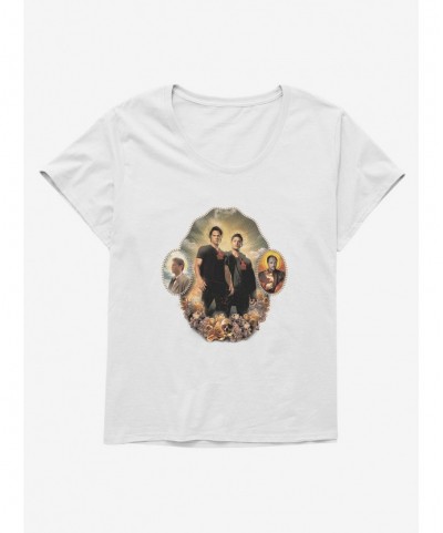 Exclusive Price Supernatural Characters With Halos Girls T-Shirt Plus Size $10.87 T-Shirts