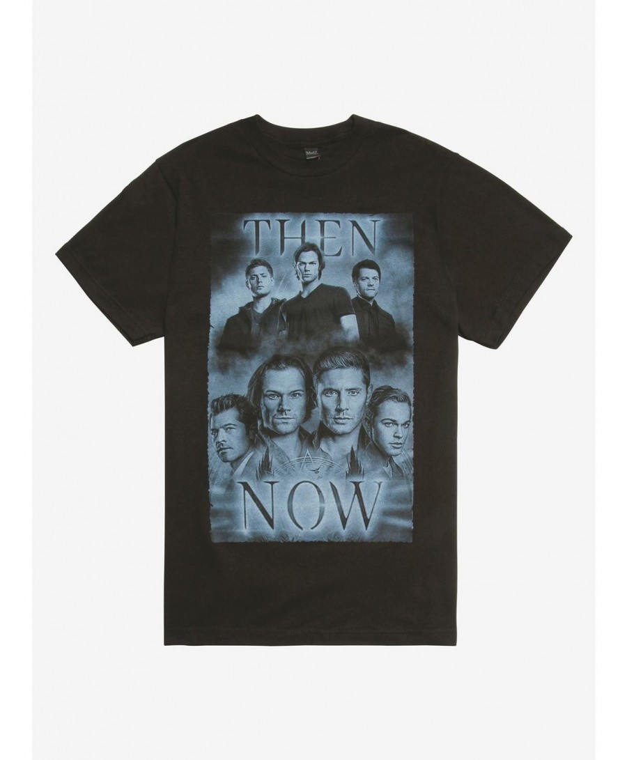 Crazy Deals Supernatural Then & Now T-Shirt $4.62 T-Shirts