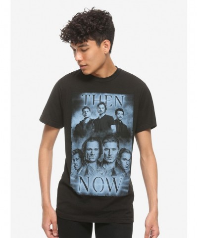 Crazy Deals Supernatural Then & Now T-Shirt $4.62 T-Shirts