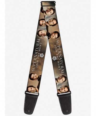 Cheap Sale Supernatural Dean Sam Castiel Join The Hunt Guitar Strap $10.46 Guitar Straps