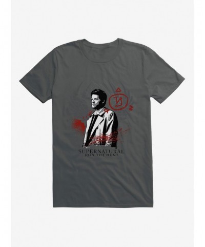 Discount Sale Supernatural Castiel T-Shirt $7.27 T-Shirts