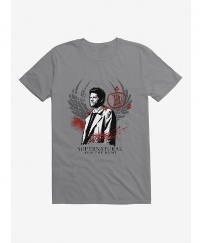 Discount Sale Supernatural Castiel T-Shirt $7.27 T-Shirts