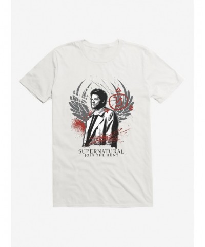 Discount Sale Supernatural Castiel T-Shirt $7.27 T-Shirts