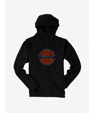 Pre-sale Discount Supernatural Family Emblem Hoodie $17.60 Hoodies