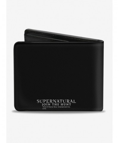 Big Sale Supernatural Winchester Logo Saving People Hunting Things Bi-Fold Wallet $5.86 Wallets