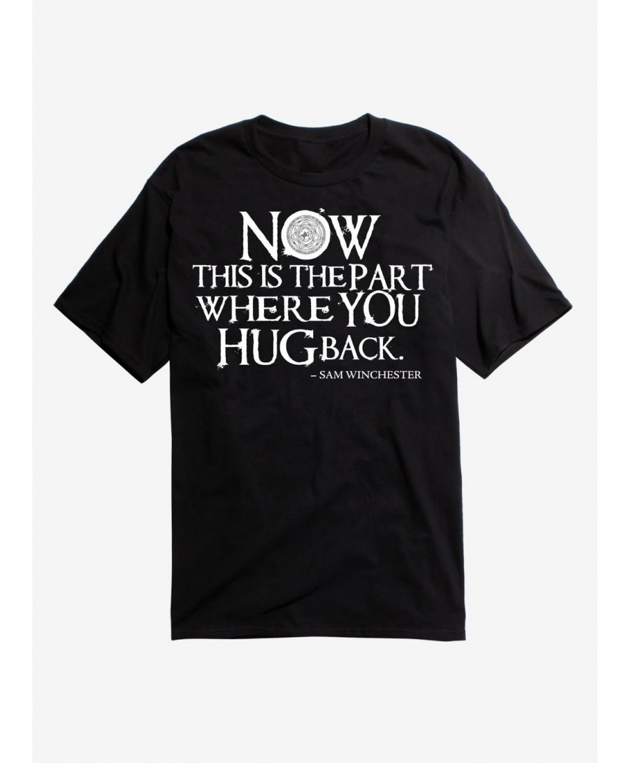 Low Price Supernatural Hug T-Shirt $7.84 T-Shirts