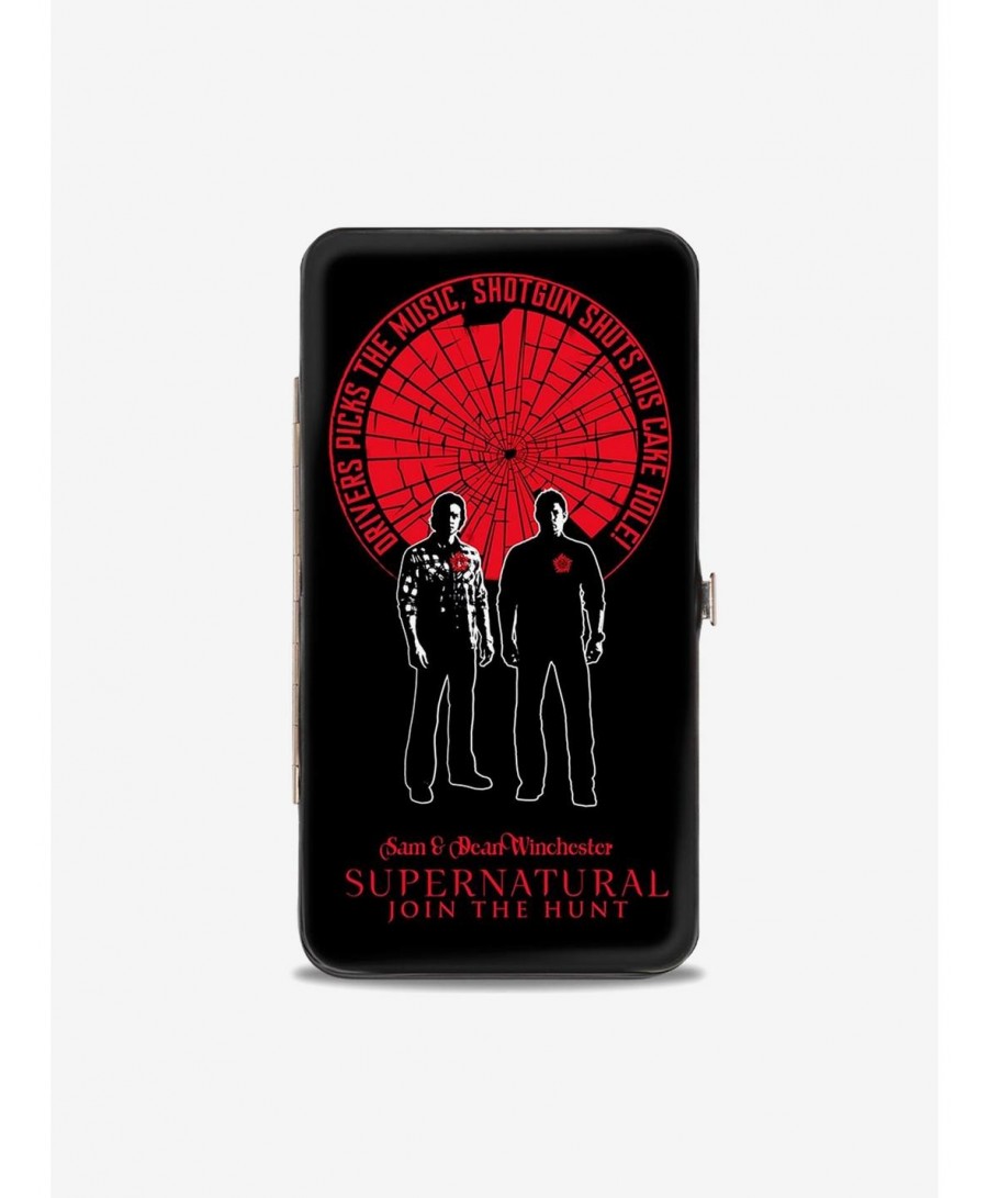 Huge Discount Supernatural Sam Dean Winchester Driver Picks The Music Shattered Glass Hinged Wallet $7.94 Wallets