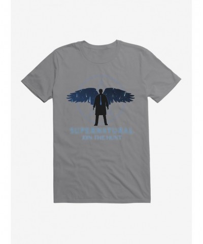 Pre-sale Discount Supernatural Winged Castiel T-Shirt $7.65 T-Shirts