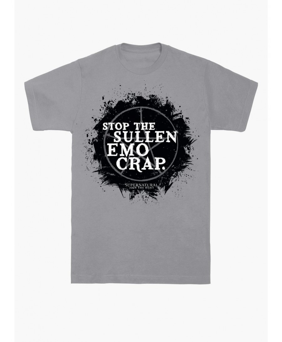 New Arrival Supernatural Sullen Emo Crap T-Shirt $6.50 T-Shirts