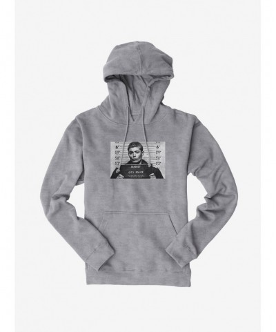 Flash Sale Supernatural Dean Winchester Mug Shot Hoodie $11.14 Hoodies