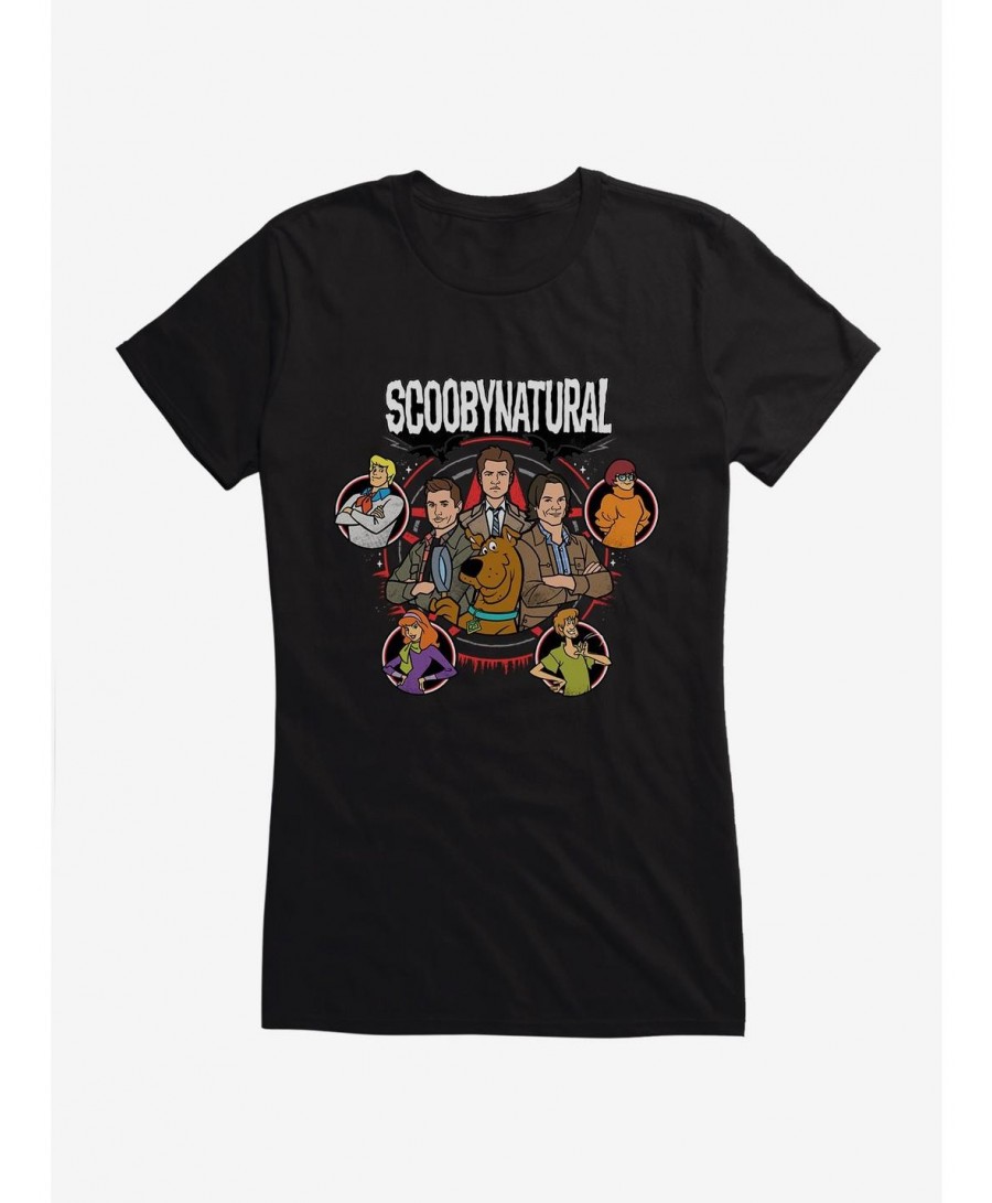 Big Sale Supernatural ScoobyNatural Gang Girls T-Shirt $9.16 T-Shirts