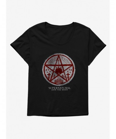 Best Deal Supernatural Saving & Hunting Pentagram Girls T-Shirt Plus Size $10.40 T-Shirts