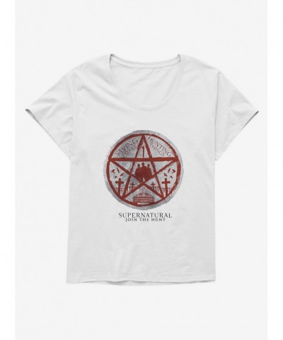 Best Deal Supernatural Saving & Hunting Pentagram Girls T-Shirt Plus Size $10.40 T-Shirts