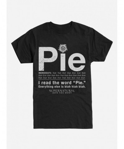 New Arrival Extra Soft Supernatural Pie T-Shirt $8.61 T-Shirts