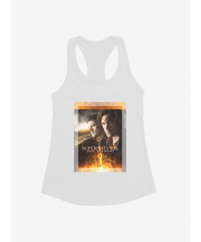 Fashion Supernatural Join The Hunt Walk Flames Girls Tank $7.77 Tanks