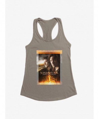 Fashion Supernatural Join The Hunt Walk Flames Girls Tank $7.77 Tanks