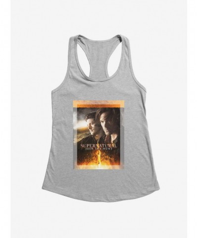 Fashion Supernatural Join The Hunt Walk Flames Girls Tank $7.77 Tanks