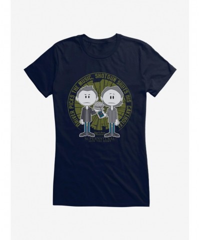 Hot Sale Supernatural Driver and Shotgun Girls T-Shirt $8.37 T-Shirts