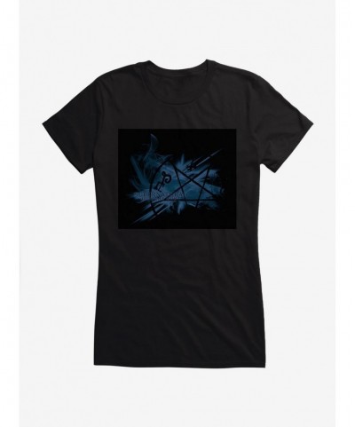 Unique Supernatural Blue Pentagram Girls T-Shirt $9.96 T-Shirts