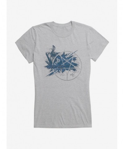 Unique Supernatural Blue Pentagram Girls T-Shirt $9.96 T-Shirts