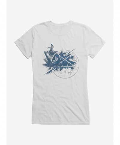 Unique Supernatural Blue Pentagram Girls T-Shirt $9.96 T-Shirts