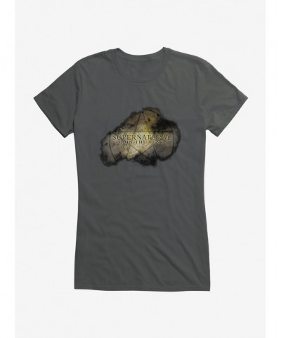 Absolute Discount Supernatural Burnt Girls T-Shirt $5.98 T-Shirts