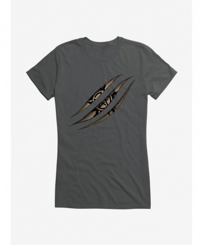 Exclusive Price Supernatural Devil's Trap Scratch Girls T-Shirt $6.57 T-Shirts