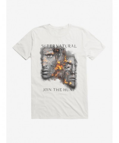 Clearance Supernatural Fire Crackle Sam & Dean T-Shirt $7.27 T-Shirts