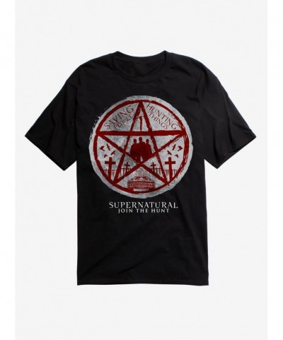 Limited Time Special Supernatural Saving People Black T-Shirt $6.31 T-Shirts