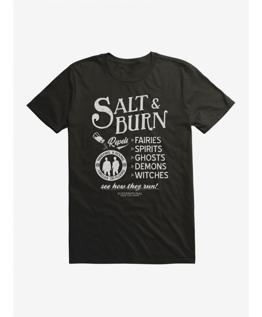 Crazy Deals Supernatural Salt & Burn T-Shirt $8.03 T-Shirts