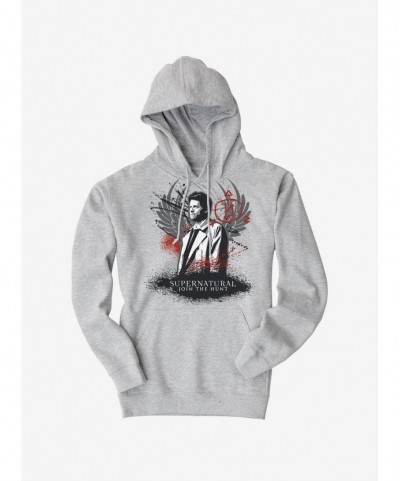 Seasonal Sale Supernatural Castiel Hoodie $12.93 Hoodies