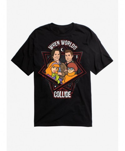 Festival Price Supernatural ScoobyNatural Worlds Collide T-Shirt $5.93 T-Shirts