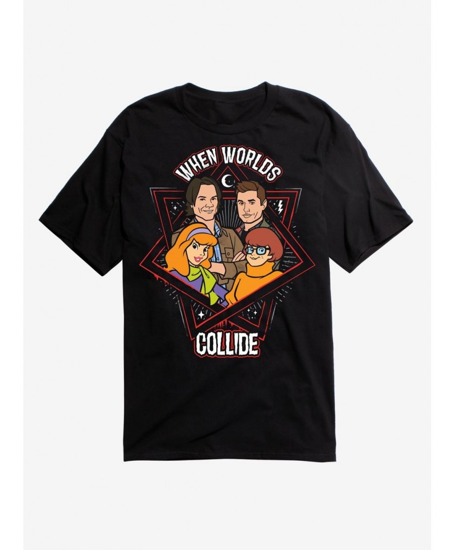 Festival Price Supernatural ScoobyNatural Worlds Collide T-Shirt $5.93 T-Shirts