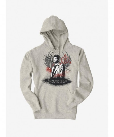 Seasonal Sale Supernatural Castiel Hoodie $12.93 Hoodies