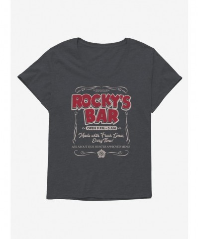 Low Price Supernatural Rocky's Bar Girls Plus Size T-Shirt $8.09 T-Shirts