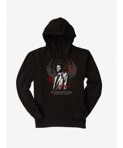 Seasonal Sale Supernatural Castiel Hoodie $12.93 Hoodies