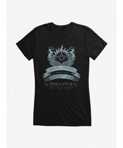 Wholesale Supernatural Join The Hunt Girl's T-Shirt $6.97 T-Shirts