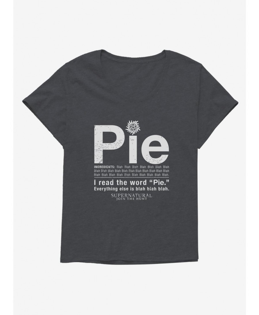 Discount Sale Supernatural Pie Ingredients Girls T-Shirt Plus Size $7.86 T-Shirts