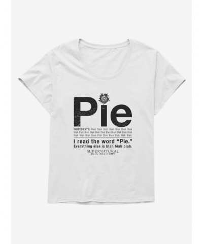 Discount Sale Supernatural Pie Ingredients Girls T-Shirt Plus Size $7.86 T-Shirts