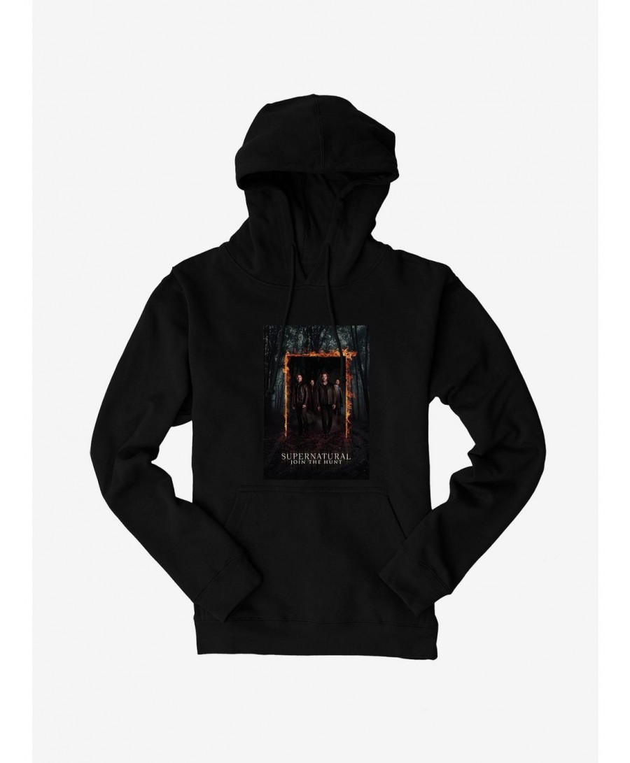 Big Sale Supernatural Join The Hunt Walk Through Fire Hoodie $15.09 Hoodies