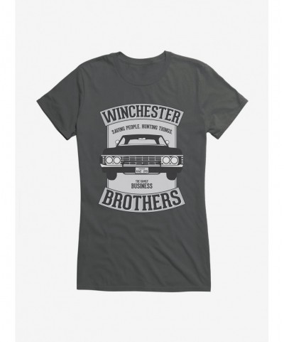 Exclusive Supernatural Winchester Brothers Baby Logo Girls T-Shirt $7.97 T-Shirts